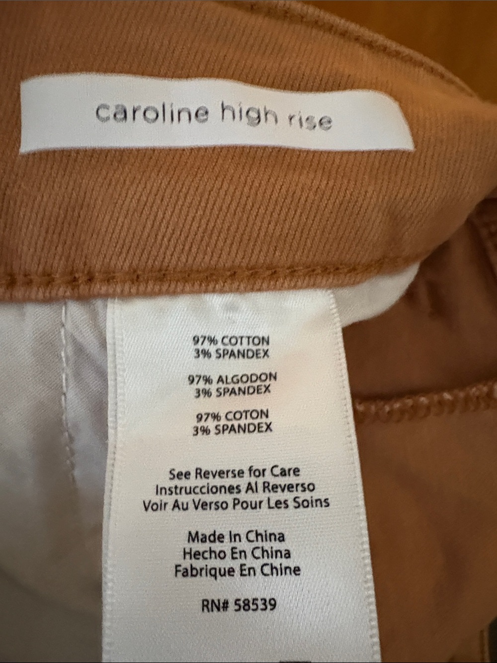 NWOT Blue Caroline Women's High-Rise Straight Leg Jeans in Rust Brown - 10/30 - Picture 4 of 10
